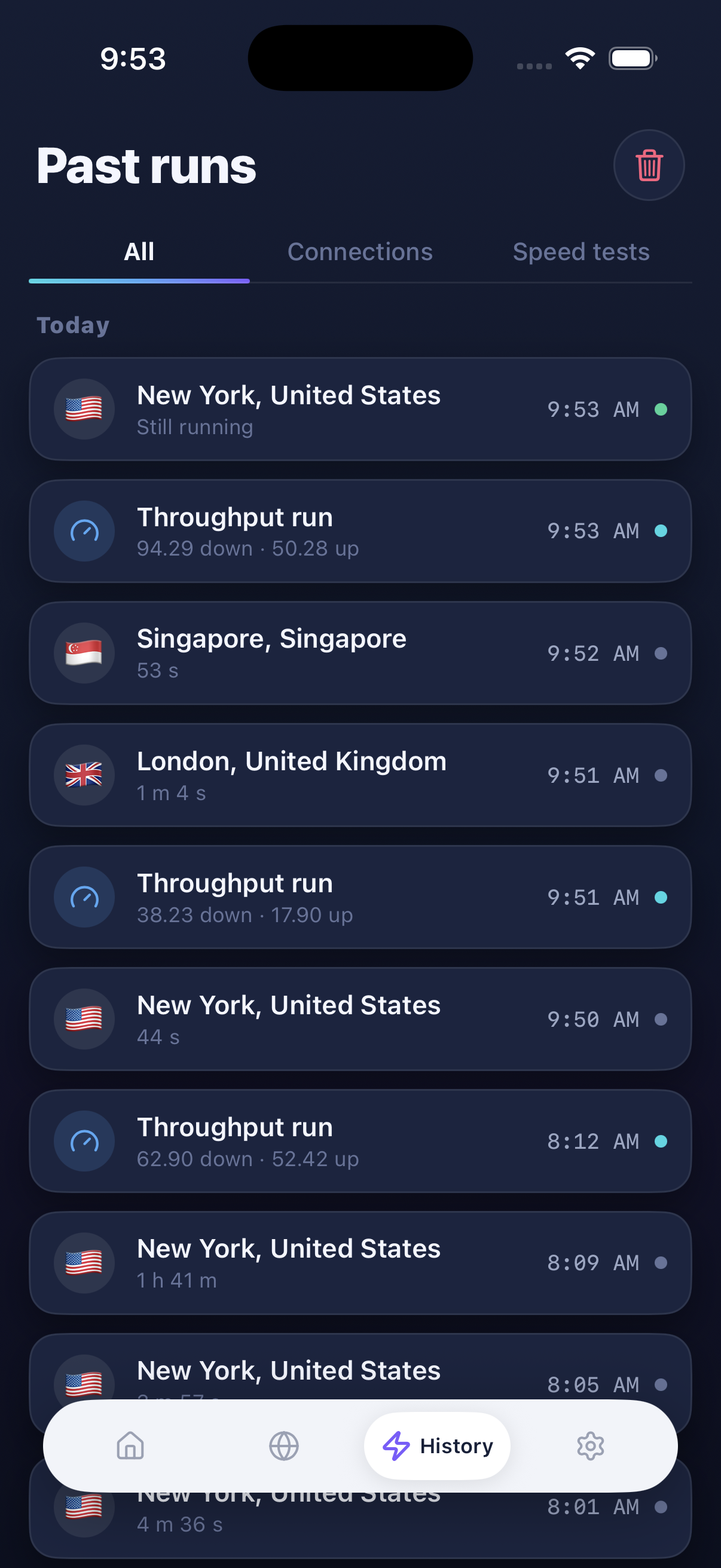 IP Checker screen